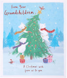 Cute Polar Bears & Tree Design from The Grandchildren Christmas Card