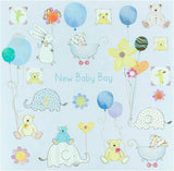Teddy Bear Baby Boy Card