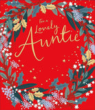 Christmas Wreath-Auntie Christmas Card