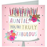 Birthday Card - Birthday Card for Her - Fabulous Auntie
