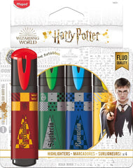Harry Potter Highlighters – Pack of 4 | Magical Stationery for School & Study