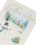 Snowman Brother In Law Christmas Card