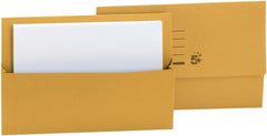 New. 5 Star Document Wallet Half Flap 250gsm Capacity 32mm Foolscap Yellow [Pack 50] 297358SZ