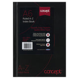 Concept A6 192pg AZ Index Book