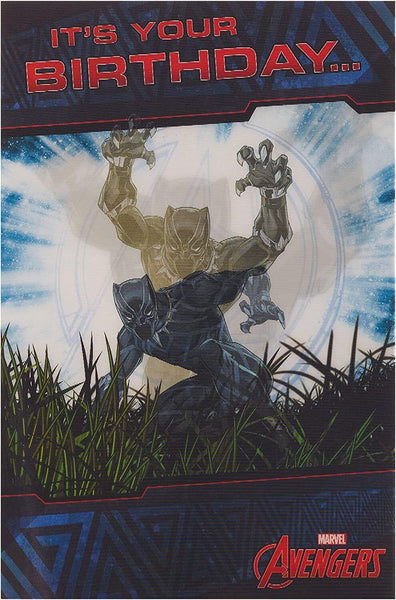 Disney Marvel Avengers 3D Holographic Birthday Card