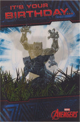 Disney Marvel Avengers 3D Holographic Birthday Card
