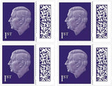 Queen Elizabeth II Barcoded Definitive Stamps - 4 x 1st Class Royal Mail Pack