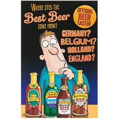 Funny Beer Design Birthday Card