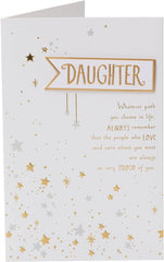 Birthday Card for Daughter - Stars Design
