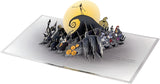 Hallmark Christmas Card, The Nightmare Before Christmas Card, 3D & Pop Up Card, With Gold Foil Details, Black, Navy