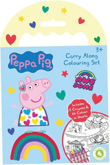 Peppa Pig Carry Along Activity Set – Fun On-the-Go Colouring & Stickers for Kids
