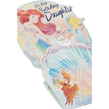 Disney Ariel & Flounder Design Daughter Birthday Card