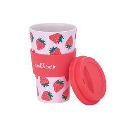 Sass & Belle Strawberry Travel Coffee Cup