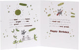 Owl Illustration and Sentimental Verse Birthday Card for Grandson