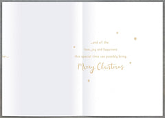 Both Of You Crescent Moon 3D Cut Out Luxury Christmas Card Xmas Greeting Cards 753958