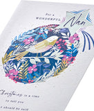 Christmas Card for Nan - Heartfelt Robin Design