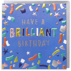UK Greetings Kindred - Have A Brilliant Birthday - Confetti Card