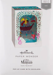 Disney The Little Mermaid Canoe Design Paper Wonder Musical & Light Any Occasion Card