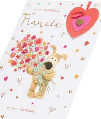 Cute Design Boofle Fiancée Birthday Card
