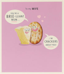 Funny Brie Design Wife Mother's Day Card
