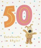 Boofle 50th Birthday Card