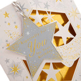 Hallmark Birthday Card - 3D Design with Hanging Star Attachment