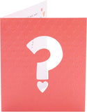 UK Greetings Valentine's Day Card From A Secret Admirer for Him/Her/Boyfriend/Girlfriend/Husband/Wife/Partner - Question Mark Design