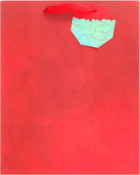 Large Red Gift Bag for Him/Her - Christmas, Birthday, Thank You, Celebration