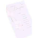 Light Pink Design Daughter Birthday Cards