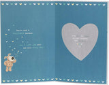 Boofle Holding Heart Above Head Husband Birthday Card