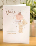 Just for You Niece Cute Nutmeg Birthday Card