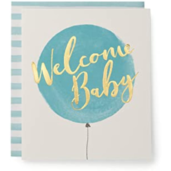 Kindred - Welcome Balloon - Baby Boy Card, Multi, 137 mm x 159 mm