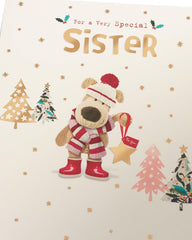 Boofle Very Special Sister Cosy Magical Cute Christmas Greeting Card