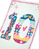 Ladybird and Butterfly 10th Birthday Card