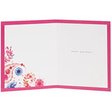 Beautiful Eastern Print Design With Scripted Lettering Daughter Birthday Card