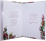 Hallmark Boxed Christmas Card for Fianc�e - Traditional Heart and Wreath Design