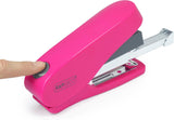Rapesco Luna Less Effort Half Strip Front Loading Stapler & 2000 Staples - Hot Pink