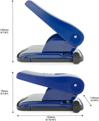 Rapesco 835-P 2-Hole Punch, 40 Sheets - Blue