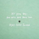 Contemporary Illustrated Cheetah Design Birthday Card