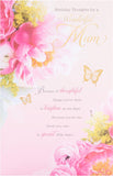 Birthday Card for Mum - Floral Design - Thinking of You Range