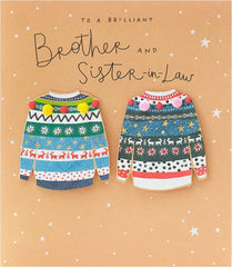 Brother & Sister In Law Christmas Jumpers Christmas Card