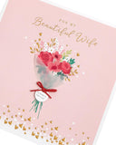 Wife Valentines Day Card With Envelope - Beautiful Design