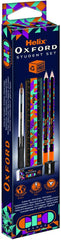 GEO Student Geometry Set – Orange | 9-Piece Maths Tool Kit for School & Exams