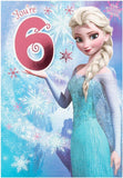 Disney Frozen Elsa Magic and Sparkle 6th Birthday Card