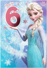 Disney Frozen Elsa Magic and Sparkle 6th Birthday Card