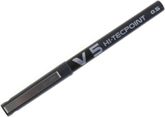 Pilot V5 Liquid Ink Rollerball 0.5 mm Tip Black (Pack of 5)