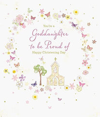 Goddaughter Christening Pink Card