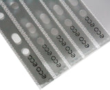 A4 Multi-Punched Pockets – 100% Recycled, 90 Microns – Pack of 100 Eco-Friendly & Durable Sleeves