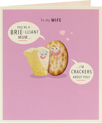 Funny Brie Design Wife Mother's Day Card