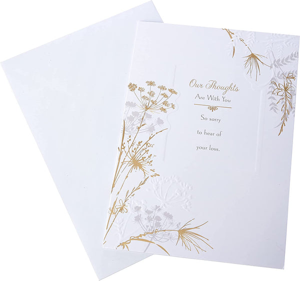 Contemporary Floral Design Sympathy Card